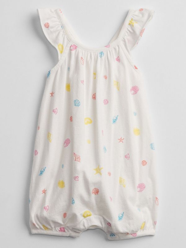 GAP GAP Baby overal shell print bubble one-piece shorty - Girls