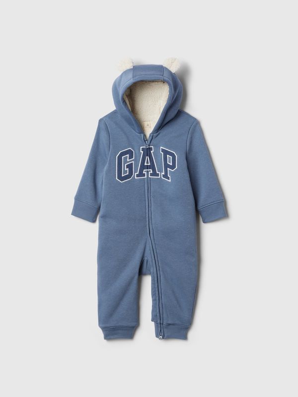 GAP GAP Baby sherpa jumpsuit with logo - Boys