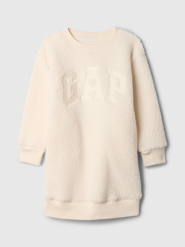 GAP GAP Baby sherpa sweatshirt dress with logo - Girls