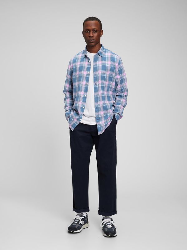 GAP GAP Checkered Shirt Linen & Cotton - Men