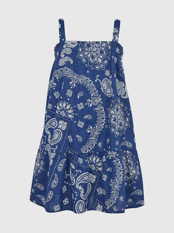 GAP GAP Children's linen dress with blueprint - Girls