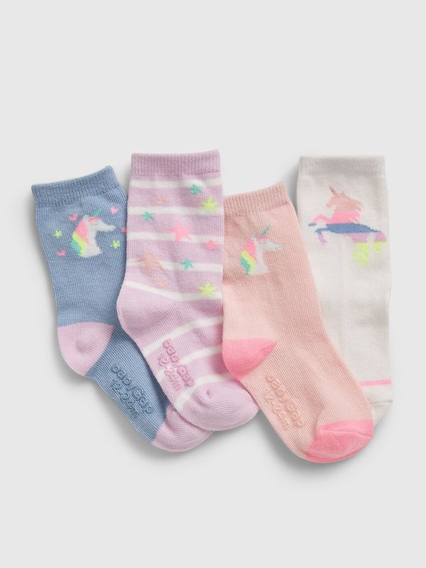 GAP GAP Children's socks unicorn socks, 4 pairs - Girls