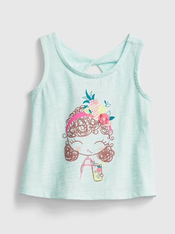 GAP GAP Children's Tank Top Bea Graphic Twist Tank - Girls