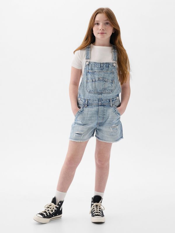 GAP GAP Kids' Denim Bib Shorts - Girls