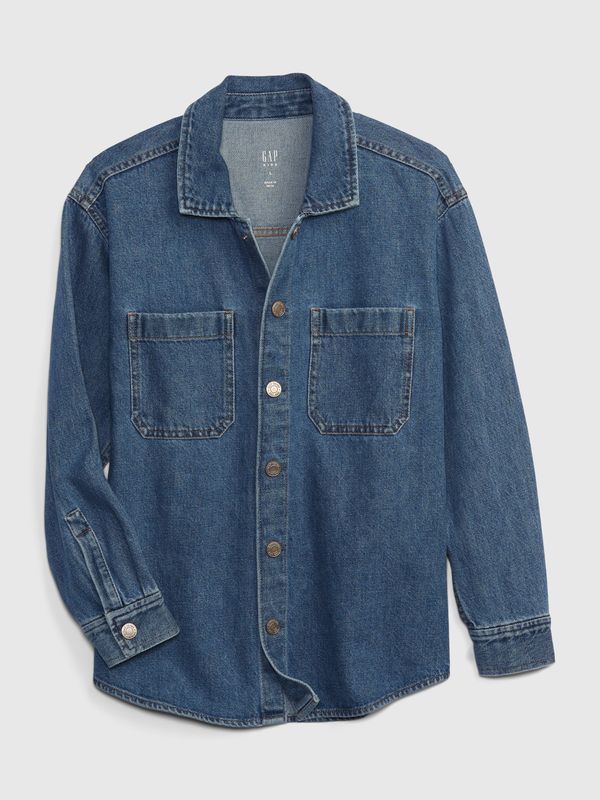 GAP GAP Kids Denim Shirt Oversized - Boys