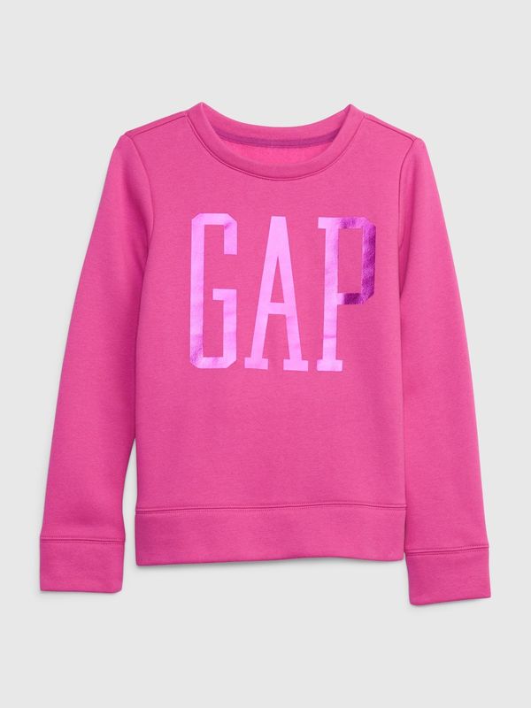 GAP GAP Kids Pink Sweatshirt with Logo - Girls
