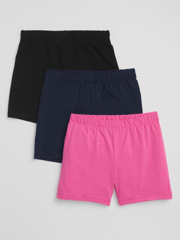 GAP GAP Kids shorts cartwheel shorts in stretch jersey, 3pcs - Girls