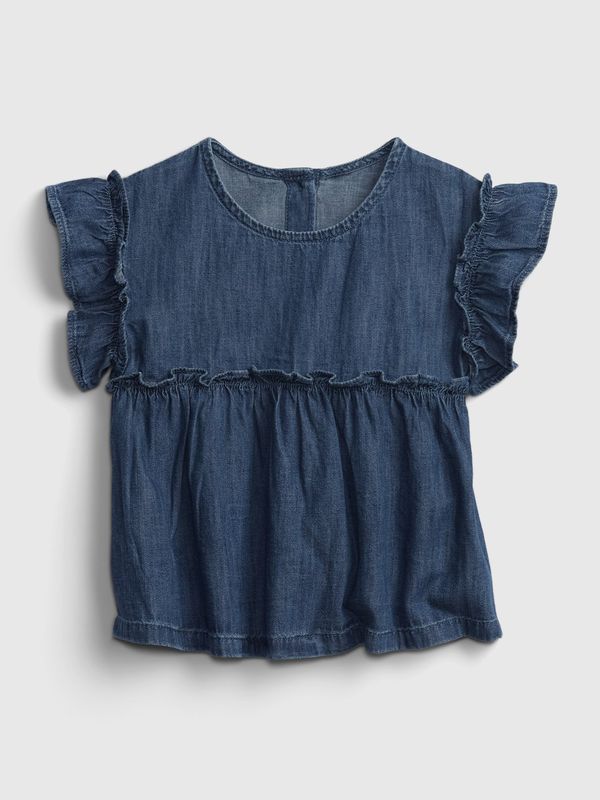 GAP GAP Kids Top Honey Ruffle Denim - Girls