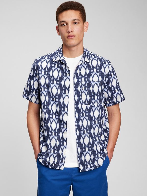 GAP GAP Linen patterned shirt resort - Mens