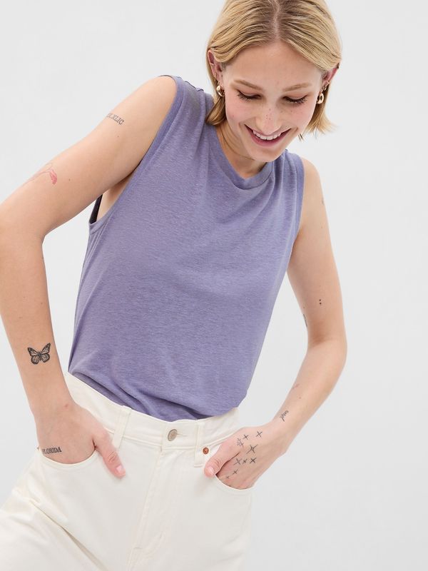 GAP GAP Linen sleeveless top - Women