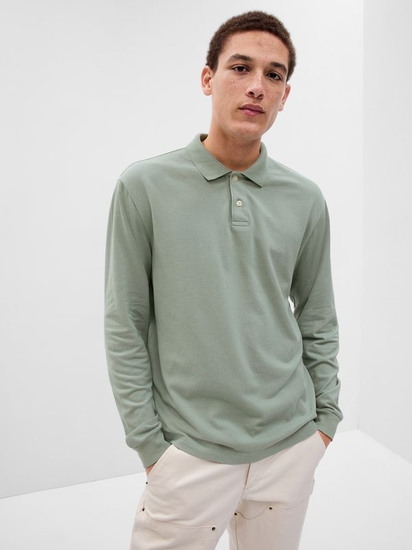 GAP GAP Polo T-Shirt Pique Long Sleeve - Men