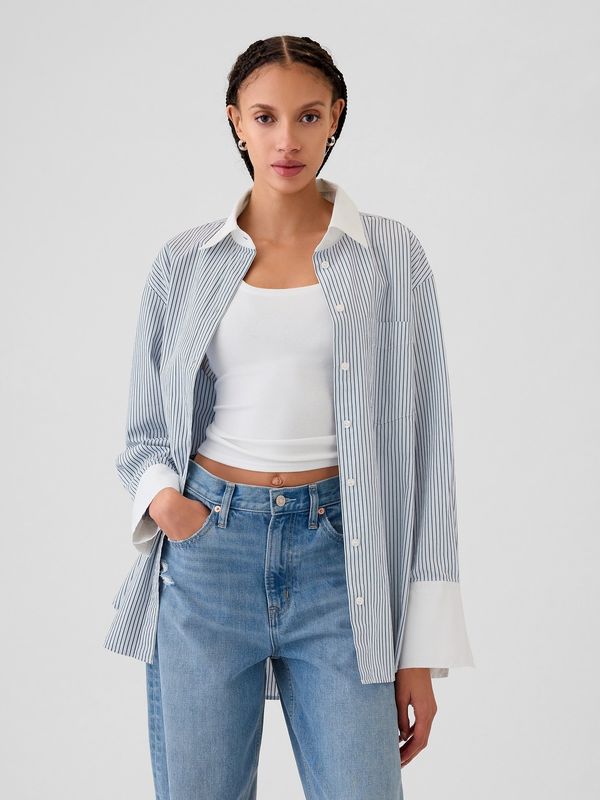 GAP GAP Poplin Oversize Shirt Big Shirt - Women's