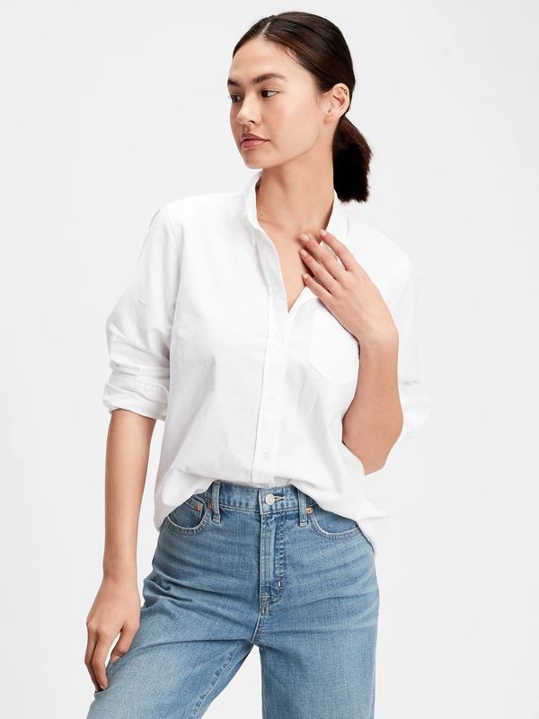 GAP GAP Shirt V-Fitted Boyfriend Oxf - Women