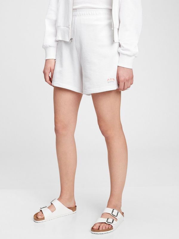 GAP GAP Shorts Logo high rise boyfriend shorts - Women's