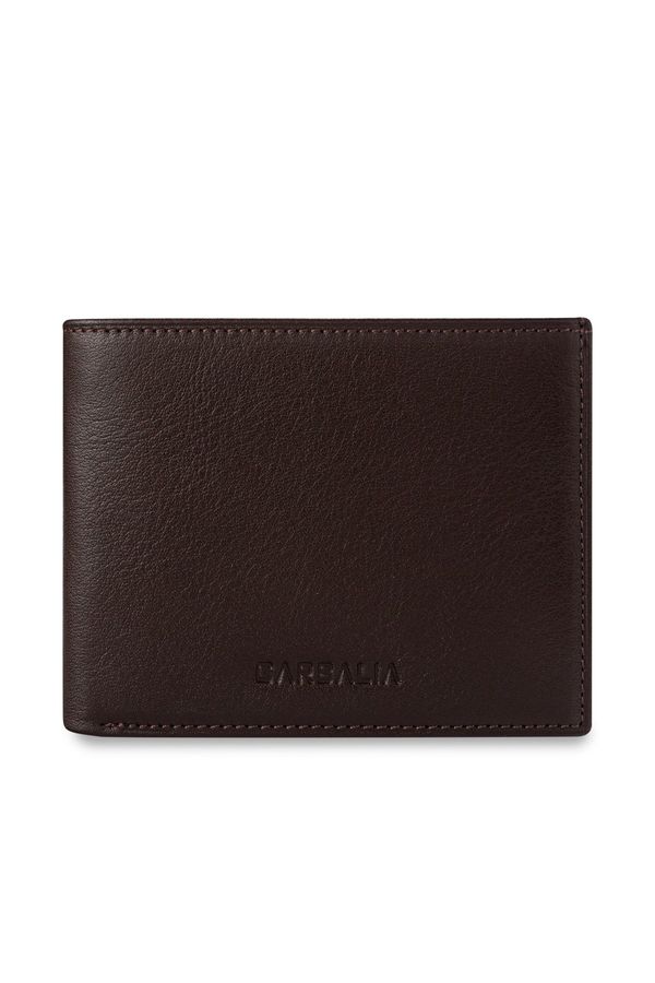 Garbalia Garbalia Chapel Genuine Leather Classic Brown Men's Wallet with Coin Eyes