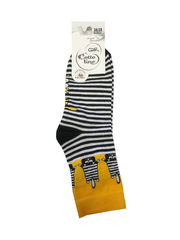 Gatta Gatta G44.01N Cottoline girls' socks patterned 33-38 orange 270