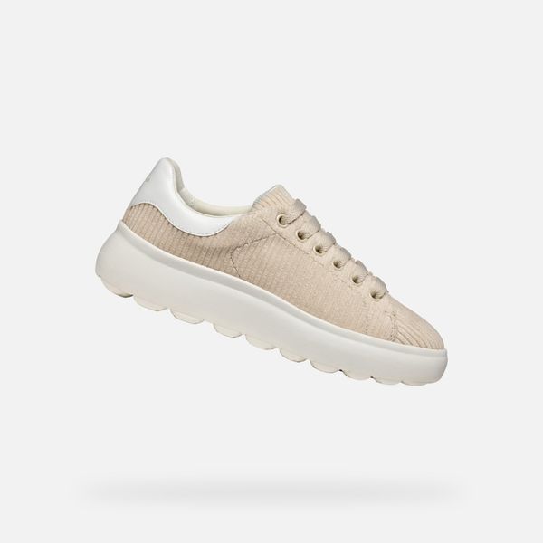 GEOX GEOX Beige women's sneakers Spherica ec4.1 - Women's