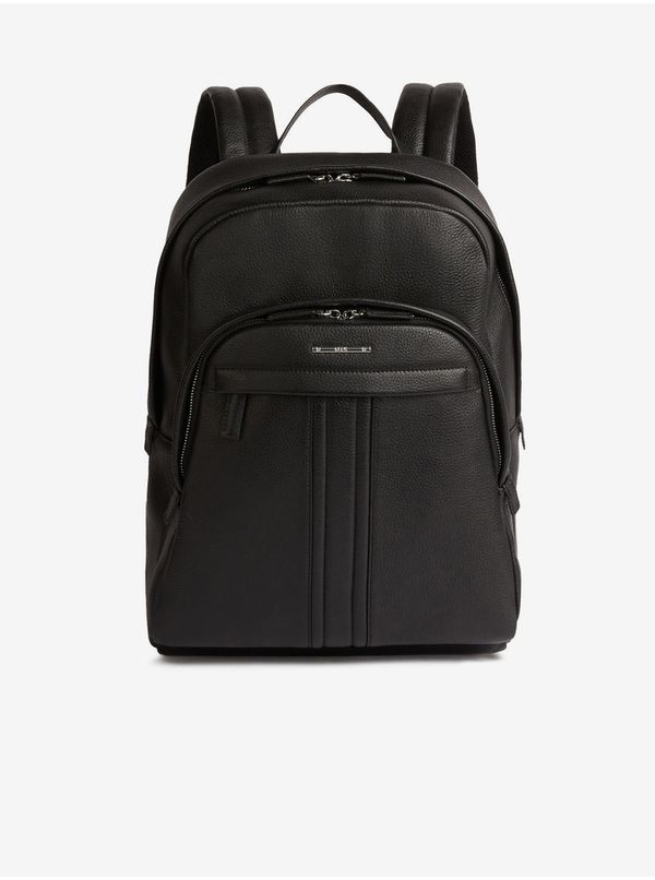 GEOX Geox Black Mens Leather Backpack - Men