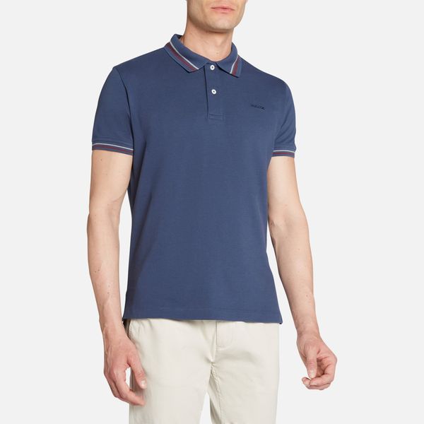 GEOX GEOX Blue men's polo shirt Polo - Men's