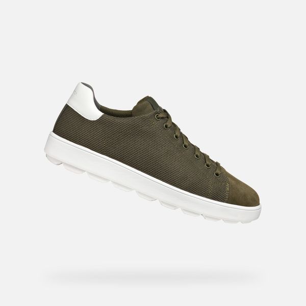 GEOX GEOX Khaki men's sneakers Spherica Ecub-1 - Men's