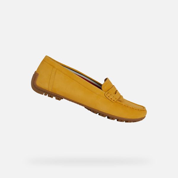 GEOX GEOX Yellow women's moccasins Kosmopolis + grip - Women's