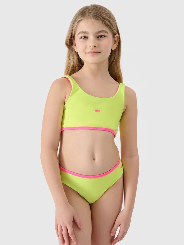 4F Girls' 2-piece swimsuit 4F - green/pink