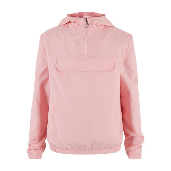 Urban Classics Girls' Basic Pullover Jacket - Pink