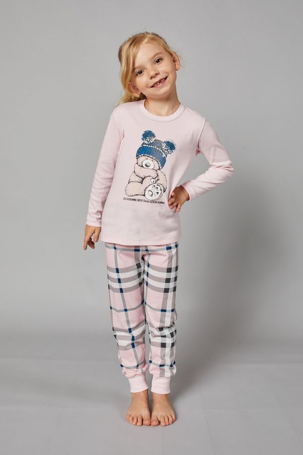 Italian Fashion Girls' Bora pyjamas, long sleeves, long trousers - pink/print