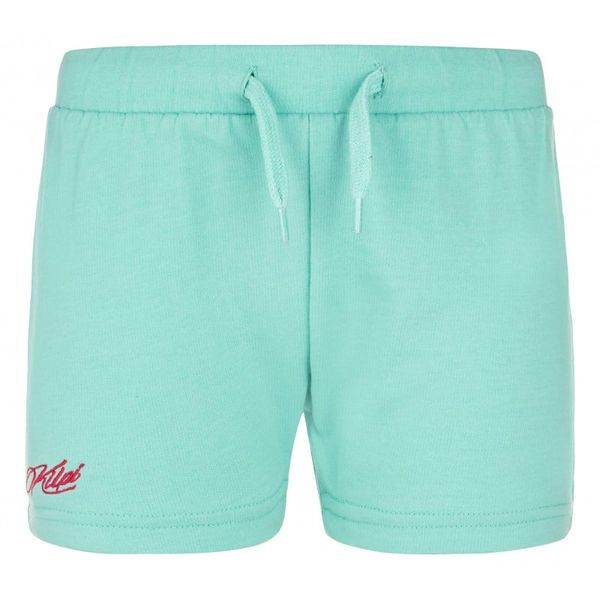 Kilpi Girls' cotton shorts Kilpi SHORTY-JG turquoise