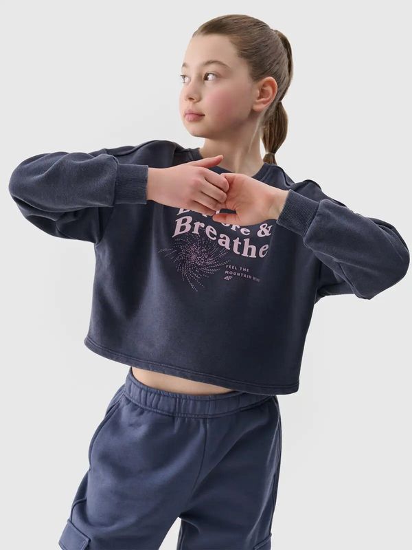 4F Girl's cropped sweatshirt 4F