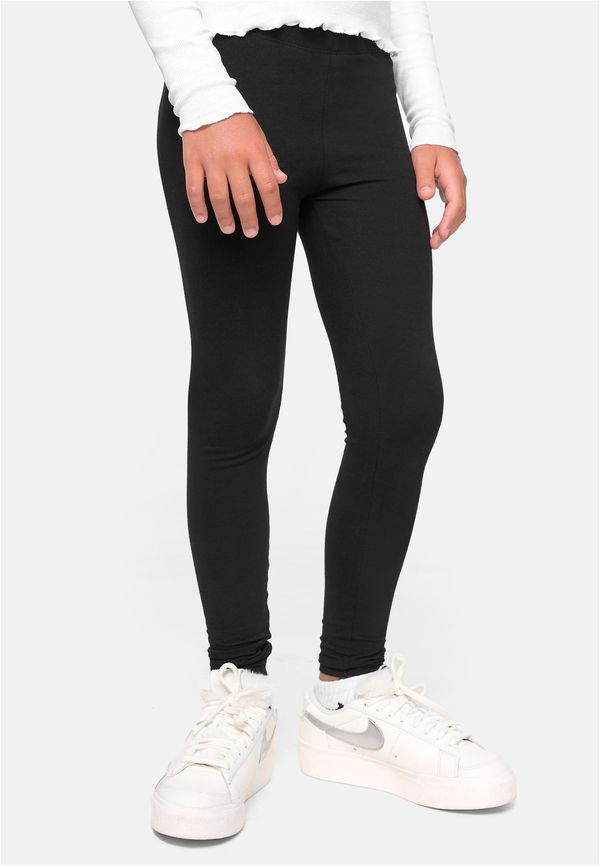 Urban Classics Girls' jersey leggings 2-pack black/black