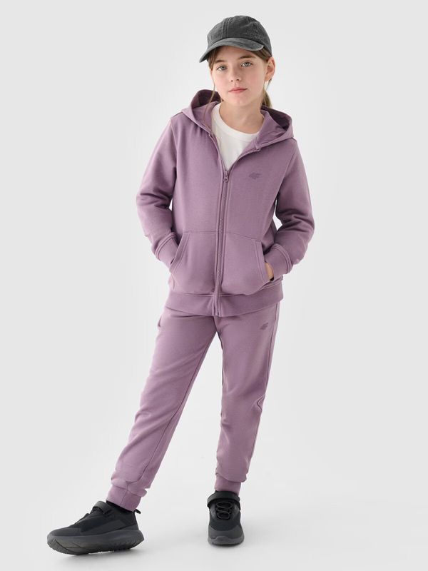 4F Girls Jogging Pants Joggery 4F Purple 4FJWMM00TTR