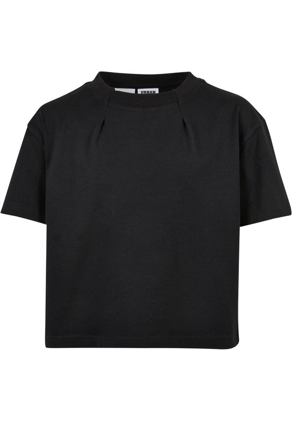 Urban Classics Kids Girls' Organic Oversized Pleated T-Shirt Black