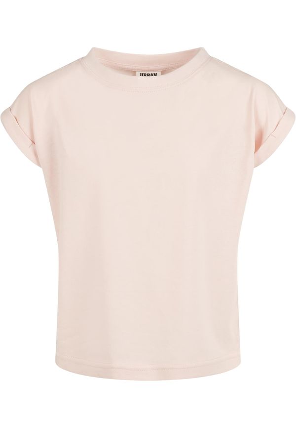 Urban Classics Kids Girls' Organic Shoulder Extended T-Shirt - Pink