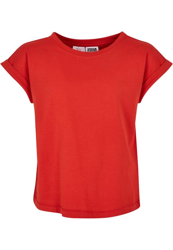 Urban Classics Girls' Organic T-Shirt with Extended Shoulder