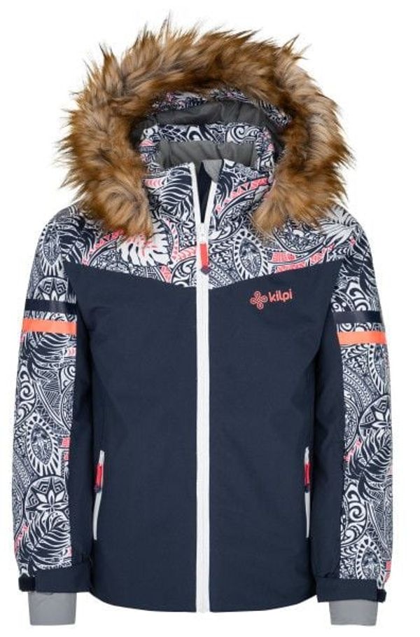 Kilpi Girls' ski jacket KILPI LENA-JG dark blue