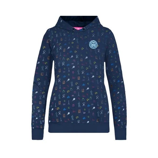 BIDI BADU Girls' sweatshirt BIDI BADU Aisosa Lifestyle Hoody Dark Blue, Mixed 152 cm