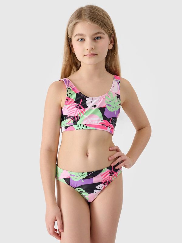 4F Girls' three-piece swimsuit 4F - multicolored