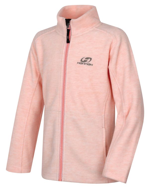 HANNAH Girl's zip-up sweatshirt Hannah ALMA JR seashell pink mel