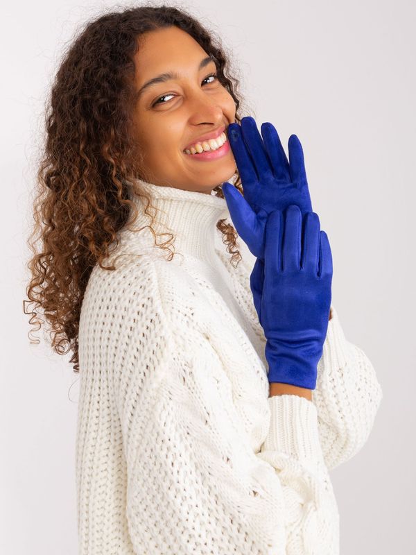 Wool Fashion Italia Gloves-AT-RK-2370.95-Cobalt