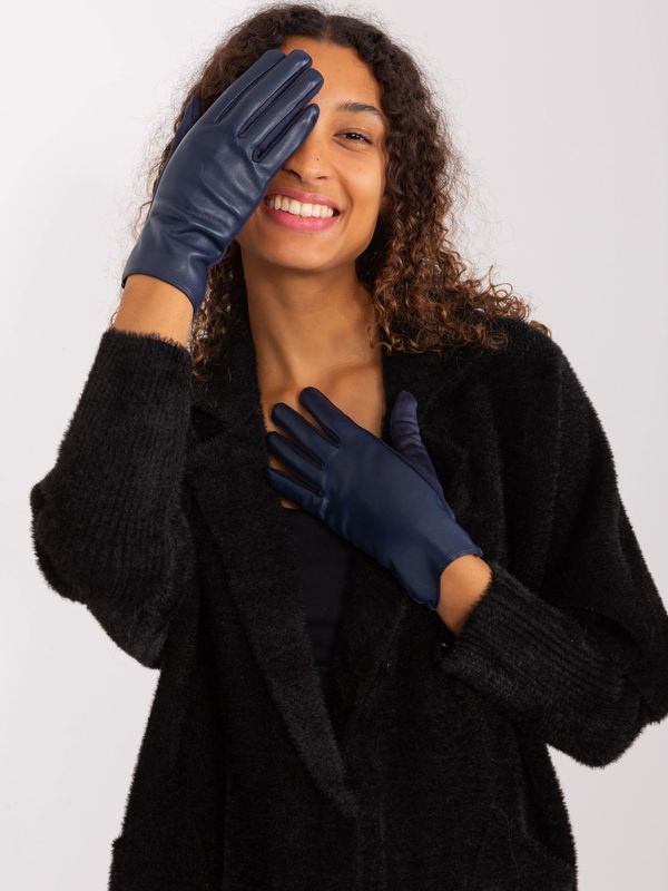 Wool Fashion Italia Gloves-AT-RK-239501A.16-navy blue
