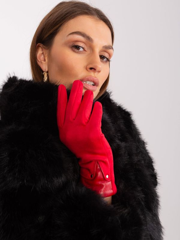 Wool Fashion Italia Gloves-AT-RK-239507.26P-Red