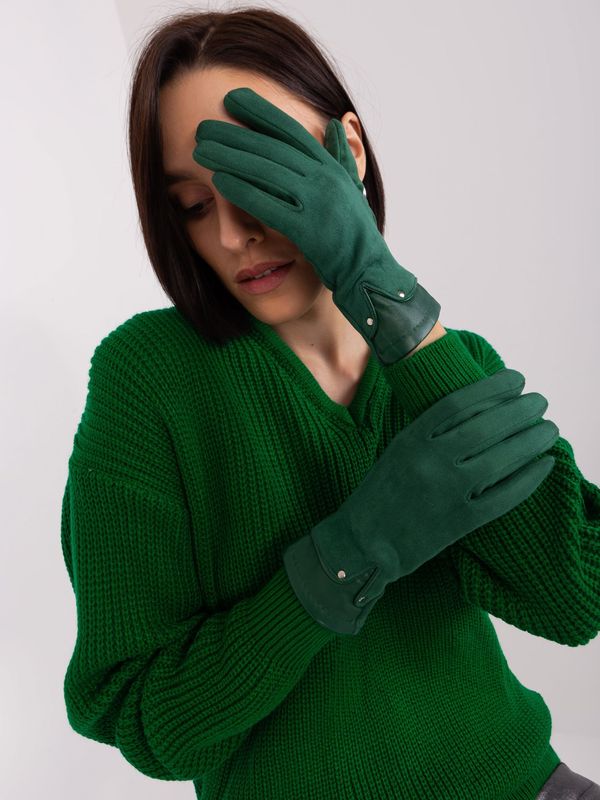 Wool Fashion Italia Gloves-AT-RK-239507.53P-dark green