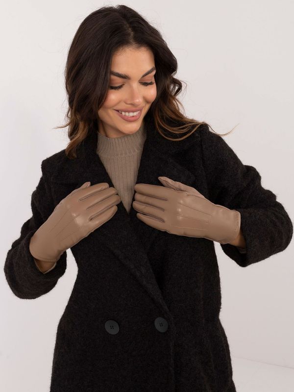 Wool Fashion Italia Gloves-AT-RK-239804.86-dark beige