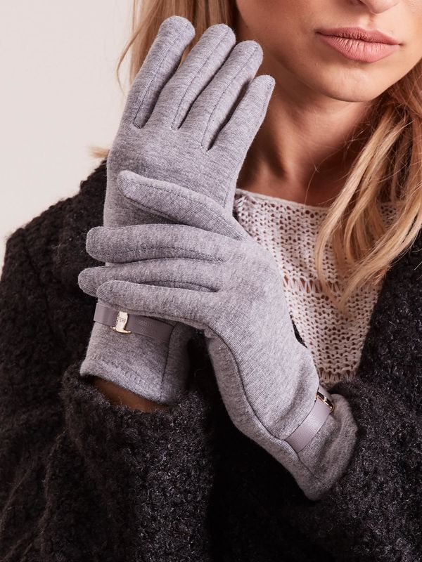 Wool Fashion Italia Gloves-AT-RK-6203.10-gray