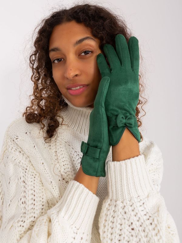 Wool Fashion Italia Gloves-AT-RK-9003A.86-dark green