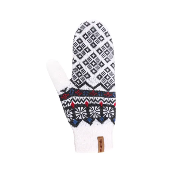 Kama Gloves Kama Knitted Merino R111 black L, white