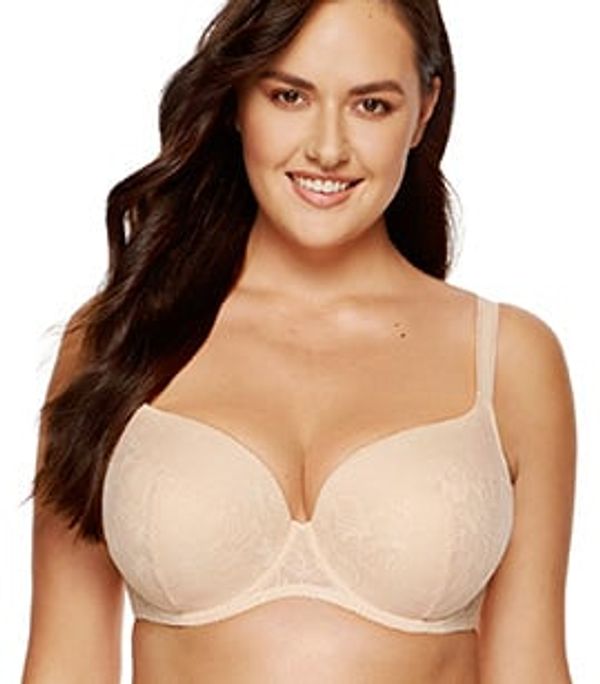 Gorteks Gorteks Lori floral lace padded bra beige