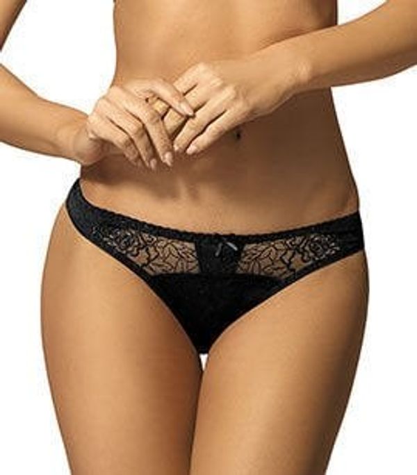 Gorteks Gorteks Pamela embroidered thong blac