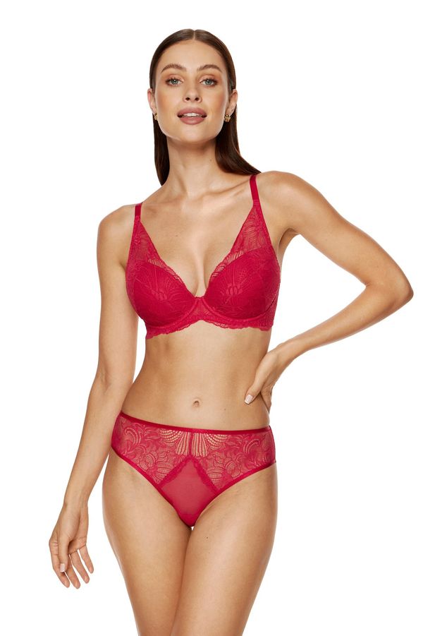 Gorteks Gorteks Rouge floral lace panty red
